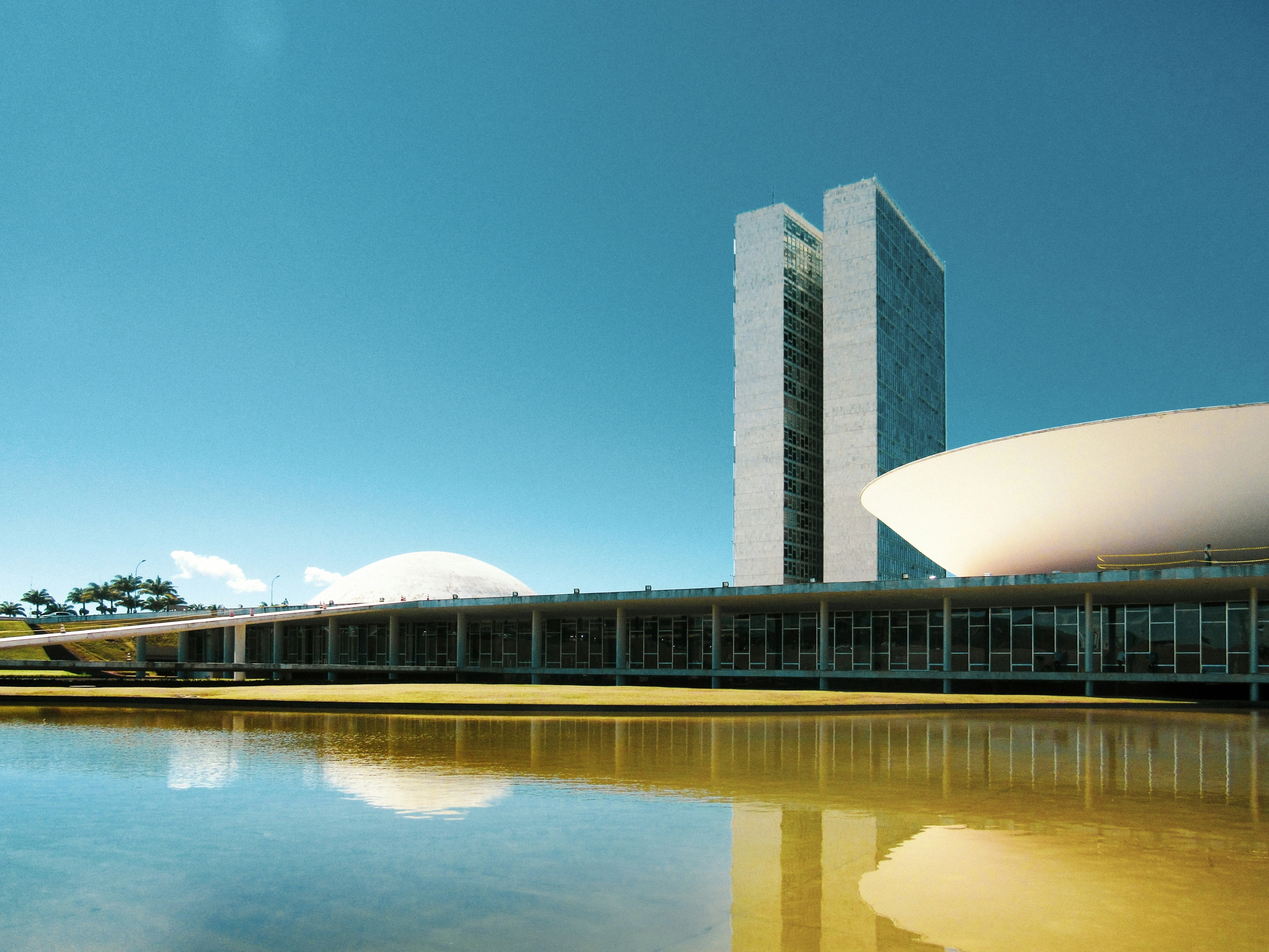 Le Congrès national du Brésil, chef-d'œuvre d'Oscar Niemeyer à Brasília