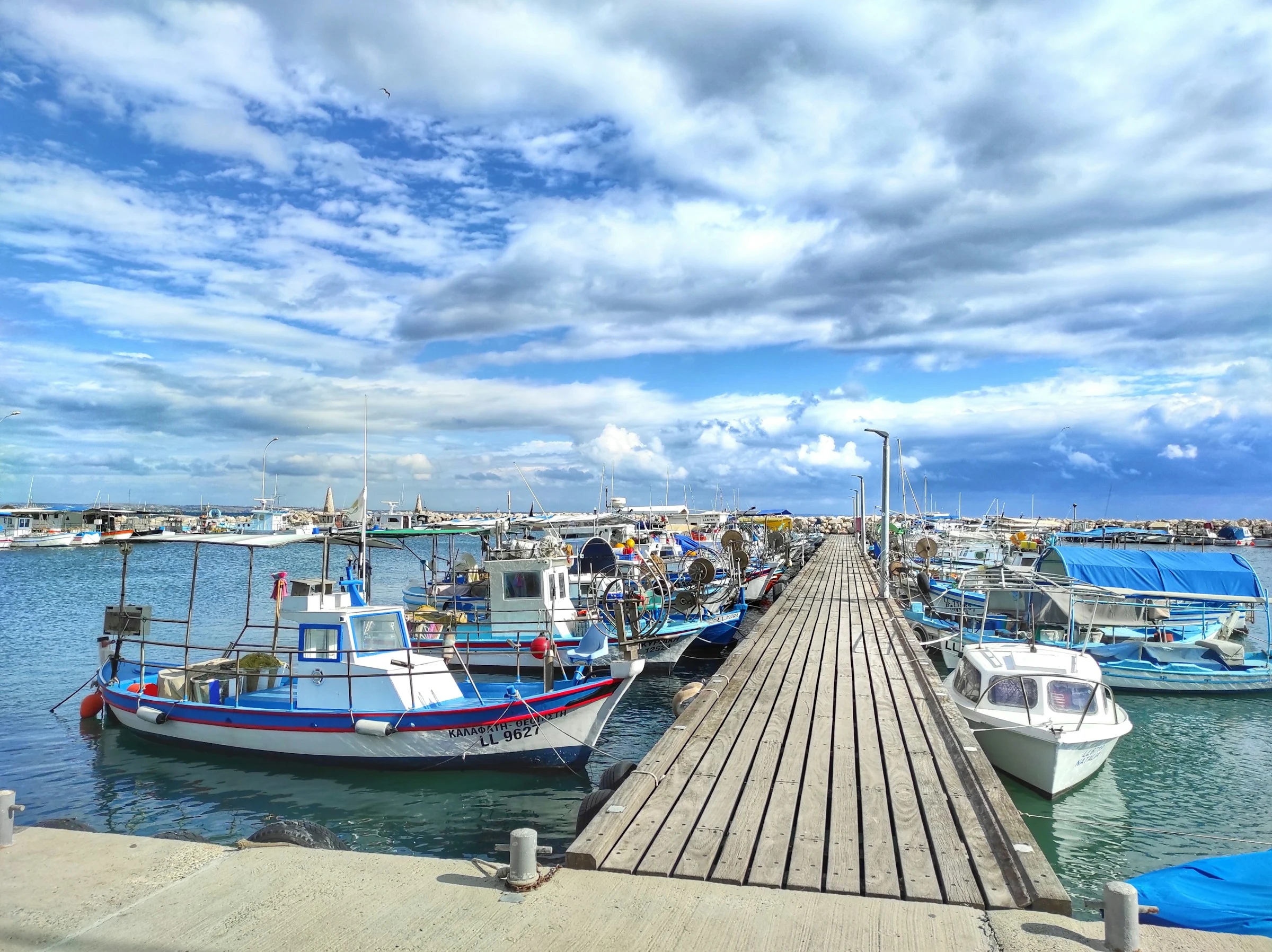 Larnaca, Chypre, la promenade des Finikoudes