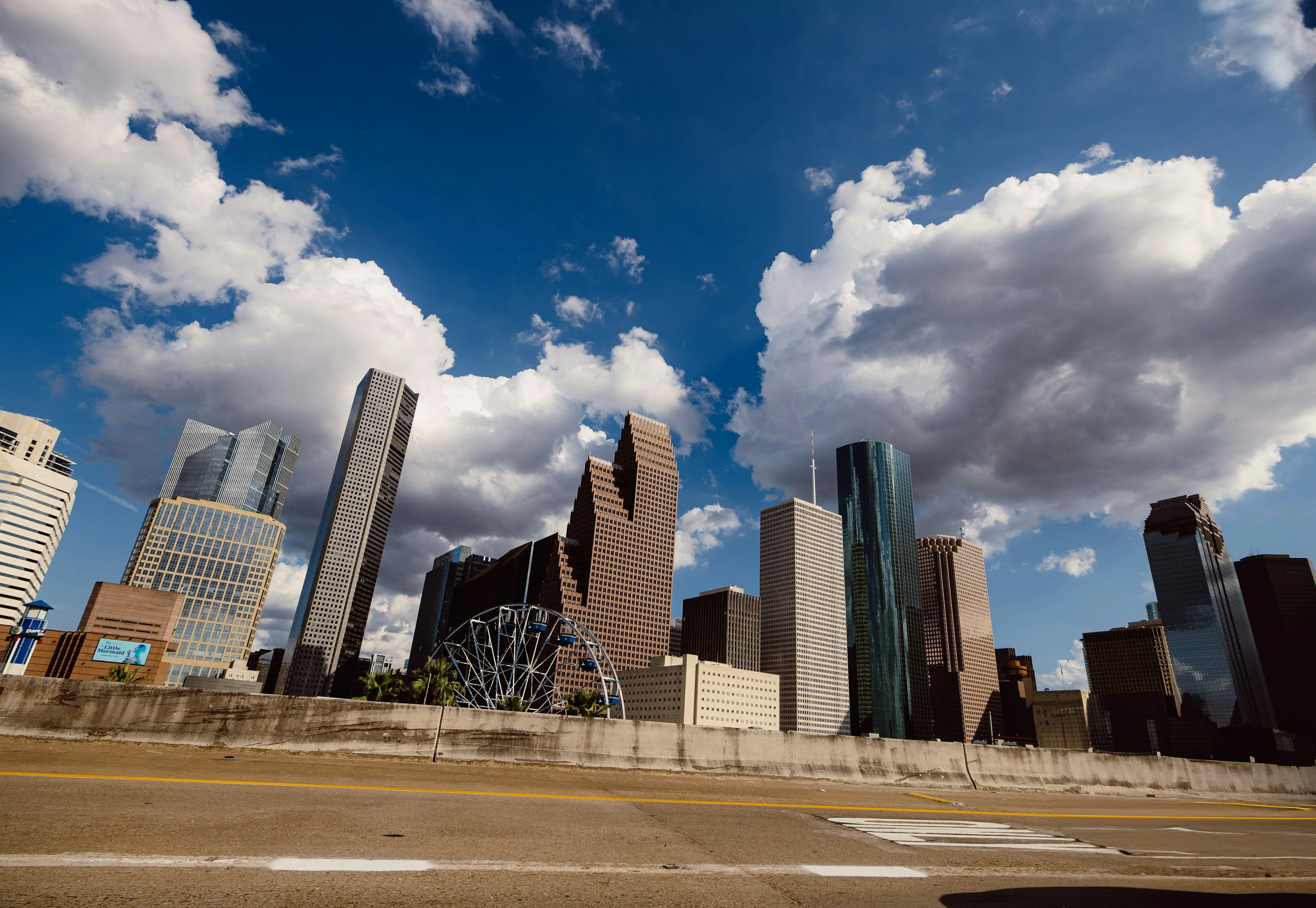 Skyline de Houston sous un ciel dégagé